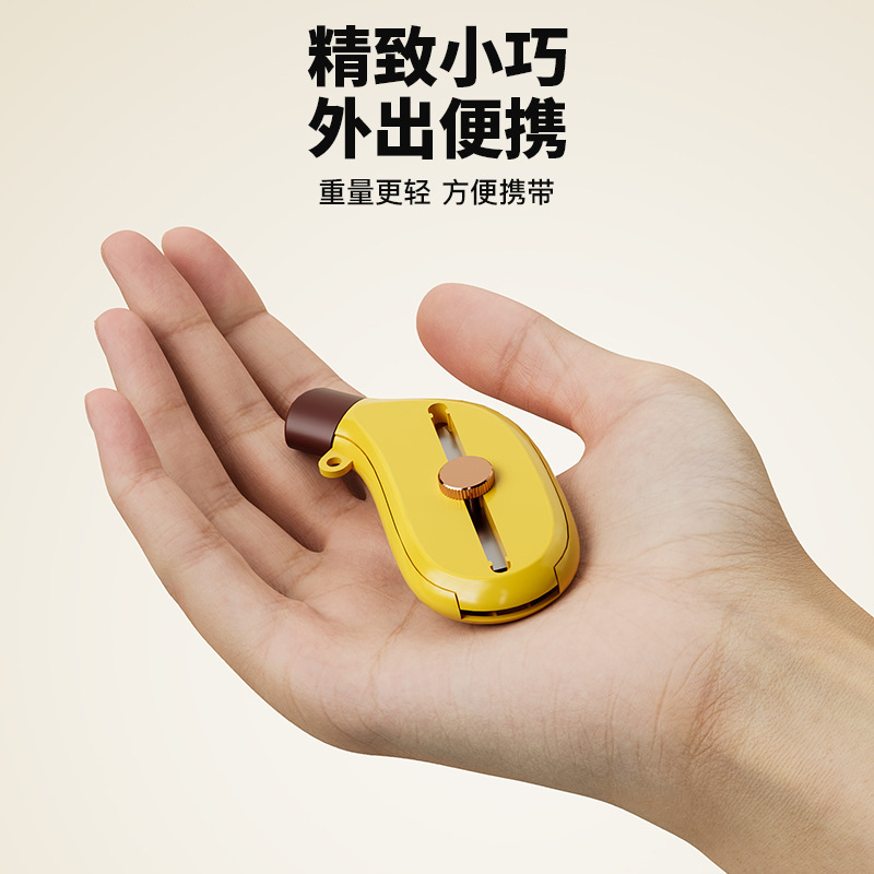 バナナ皮むきナイフ多機能ポータブルミニスリーインワン皮むき箱開け格納式ステンレス鋼皮むきナイフ|undefined