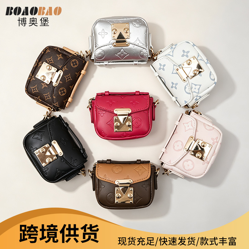 New earphone storage bag pendant, small wallet, mini cute mini bag accessory, car key accessory