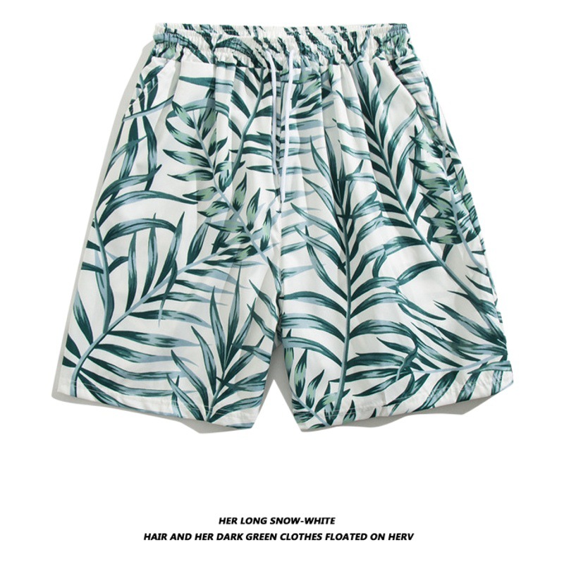 Pantalones cortos de playa hawaianos para hombre, ropa exterior floral con estampado 3D, pantalones cortos de playa de verano para vacaciones en la playa, informales y versátiles