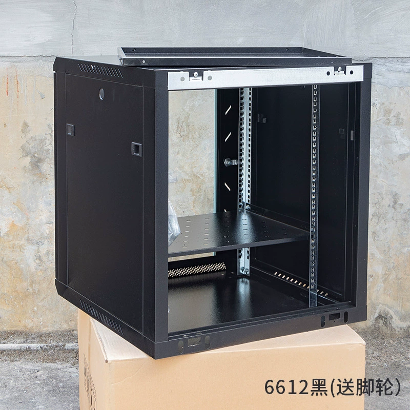 Thickened 12U network cabinet wall-mounted monitoring amplifier switch weak current box 19-inch audio cabinet floor-standing