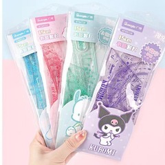 広博サンリオ正規版ブックマーク定規4点セット直尺三角板測定器爆金アニメ学生コントロール