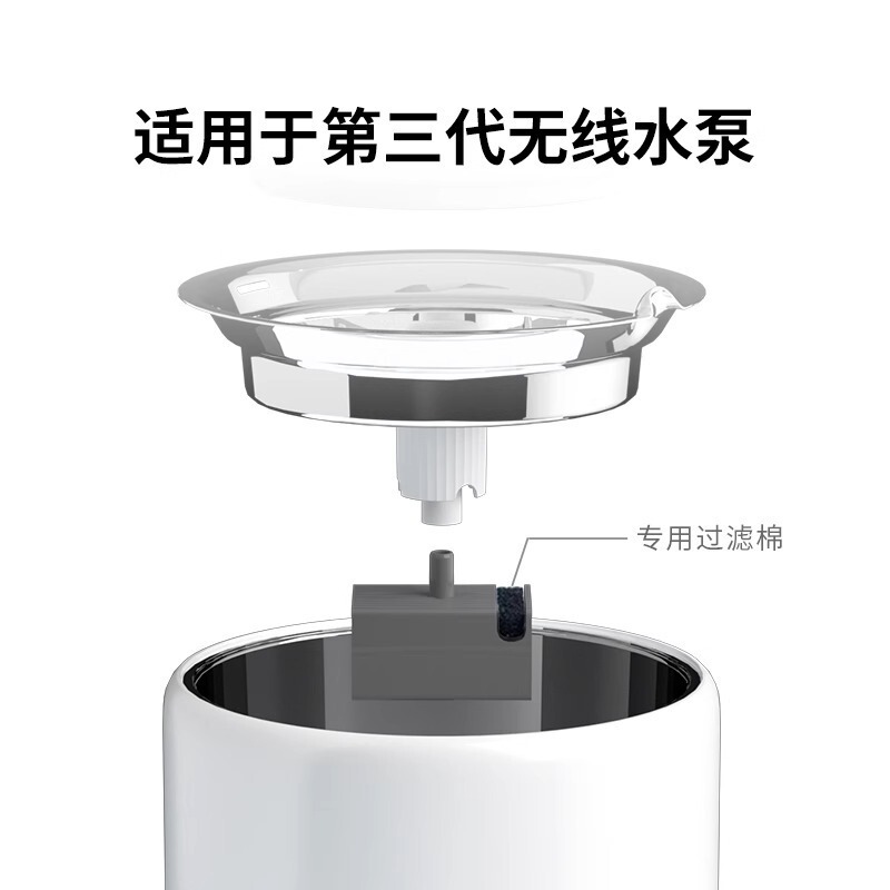PETKIT 小佩ペットスマートワイヤレス給水器専用スポンジ6個入り ポンプサイドフィルターカット|undefined