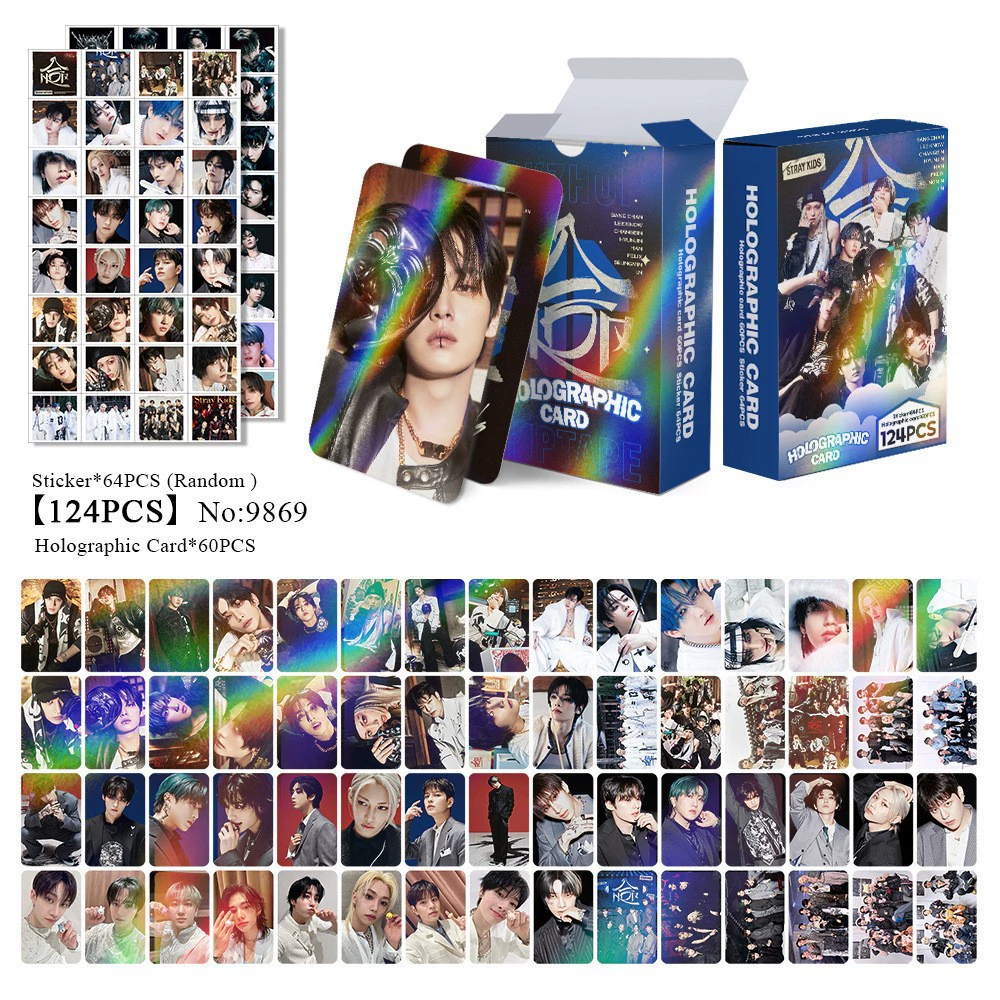 New Model Exclusively for Foreign Trade: 124 Holographic Cards, Total Chain Gidle Str Bptwice Celebrity Merchandise Lomo Small Cards