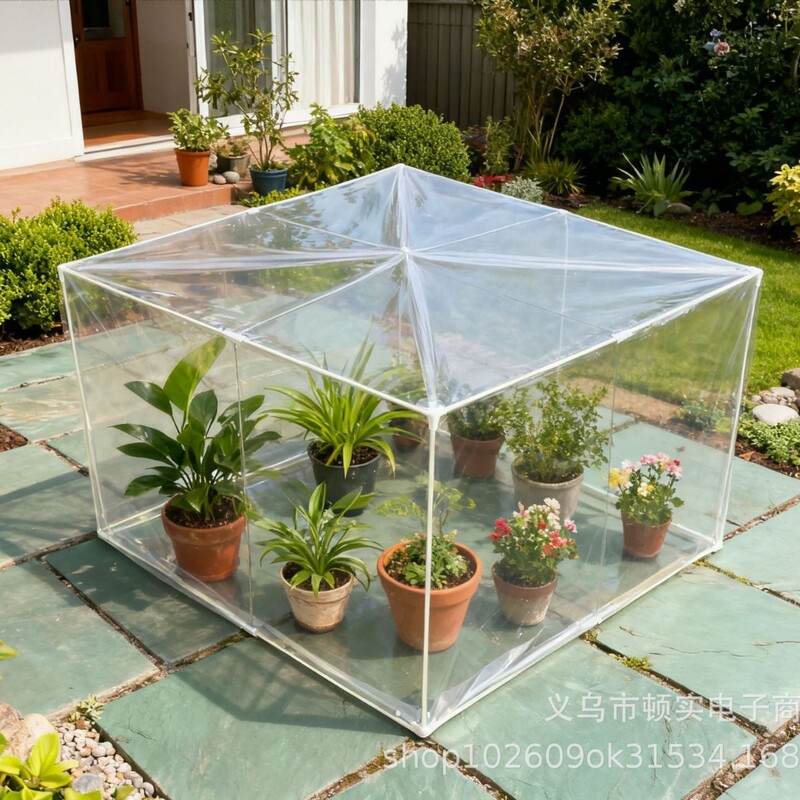 (Same Style at Low Price) Plant Insulation Flower Greenhouse Rainproof and Antifreeze Greenhouse Waterproof and Sunproof Greenhouse Transparent Simple Greenhouse