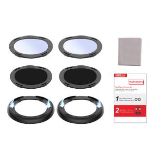 [Spot al por mayor] Anti-luz azul empañada polvo Meta Quest 3 gafas VR cubierta protectora antiarañazos magnéticos