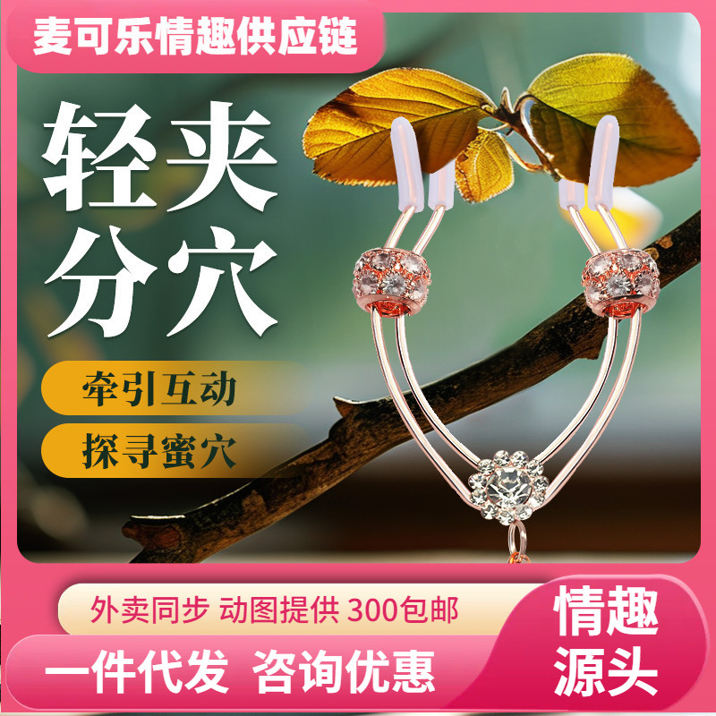 Mystery Lip Clip Yin Gold Rose SM Castigo Accesorios Herramientas de entrenamiento Juguetes sexuales para adultos 200/caja
