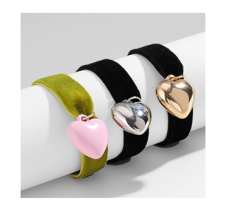Casual, Holiday Occasion CCB, Elastic string Material Heart Shape Pattern Cute Sweet Heart Shape CCB Elastic String Plating Women's Bracelets