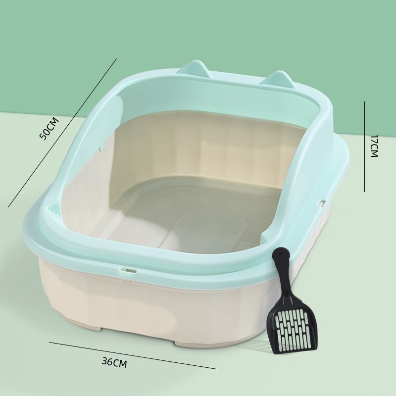 Caja de arena para gatos, caja de arena semi-cerrada antisalpicaduras con arena, inodoro para gatos extra grande, caja de arena para excrementos de gatos a prueba de olores, suministros para mascotas