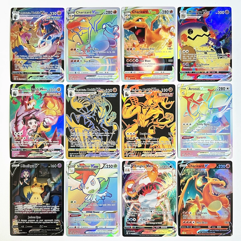 Покемон карта VMAX Пикачу карта VSTAR Pokémon Pet Pet Flash Card PTCG на английском