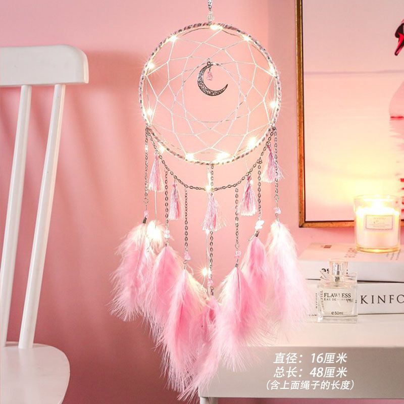 El departamento de Indiana Dreamcatcher, dormitorio, campana de viento colgante, corazón de niña, regalo de cumpleaños para chicas.