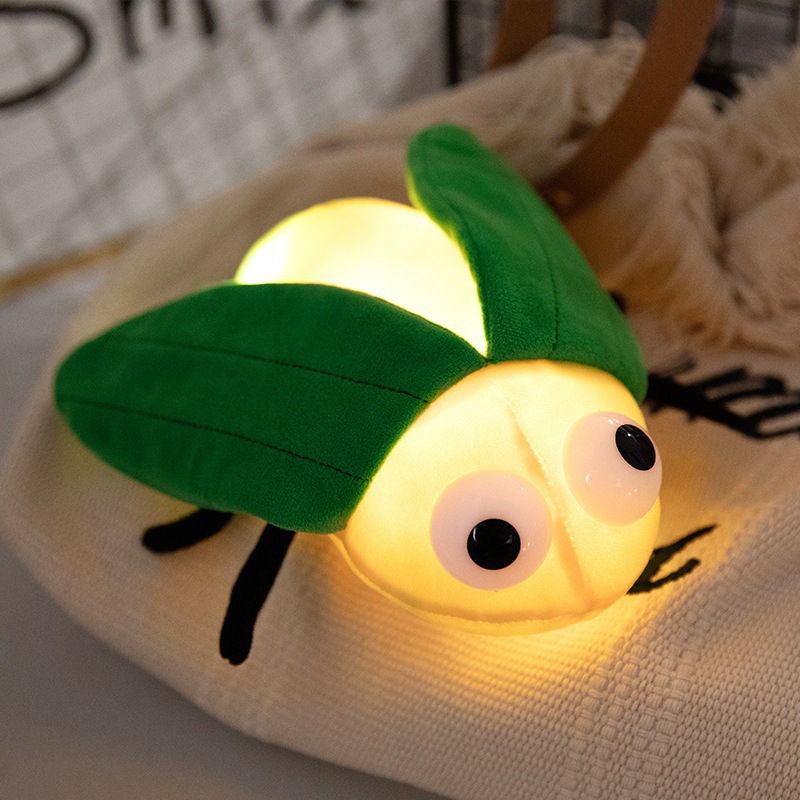 Cute abeja de color luciérnagas siete estrellas mariposas series de insectos luminosos muñecas de peluche muñecas de insectos image 8