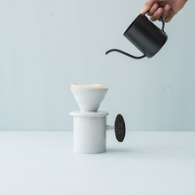 简约欧式陶瓷锥形手冲咖啡过滤杯美式螺旋纹咖啡滴滤杯过滤冲泡杯