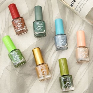 Cross-Border Wholesale Transparent Nail Polish Quick-Drying Nail Polish No-Bake Lamp Small Nail Polish Macaron Oily Nail Polish