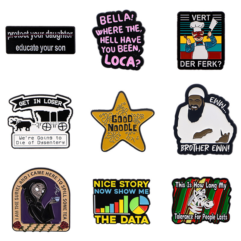 Witch Chef Zebra Loser Theme Brooch Badge Clothing Backpack Accessories Accessories Pin Alloy Badge Witch Chef Zebra Loser Theme Brooch Badge Clothing Backpack Accessories Accessories Pin Alloy Badge