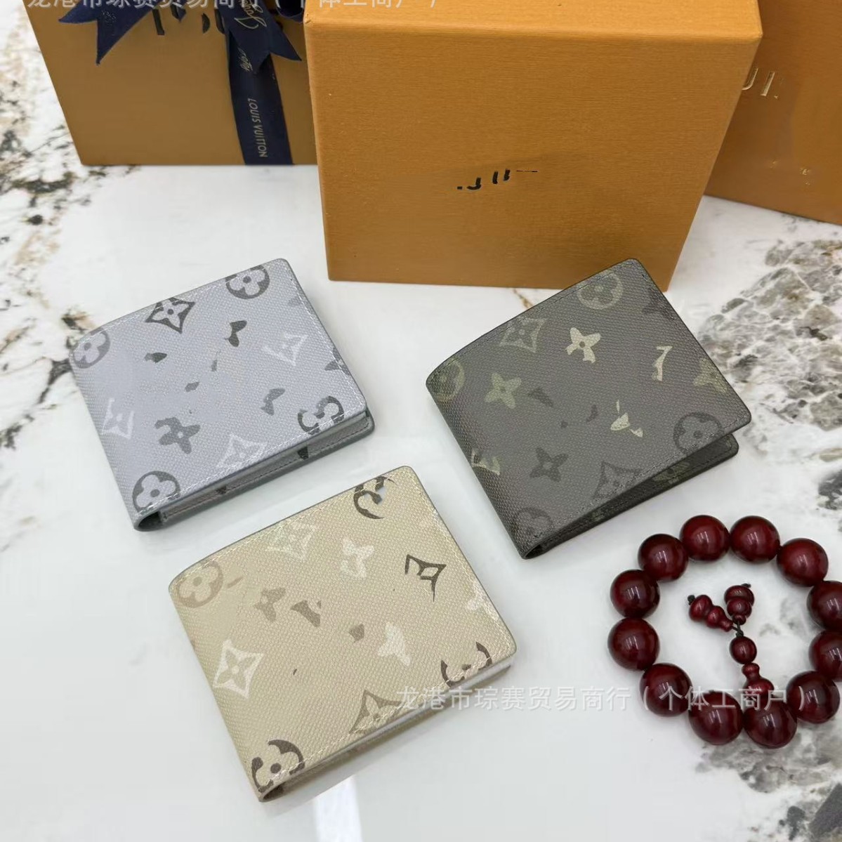 New 2026L Cross-Border Monogram Pattern Passport Holder/Men's Wallet with Card Slot Passport Cover