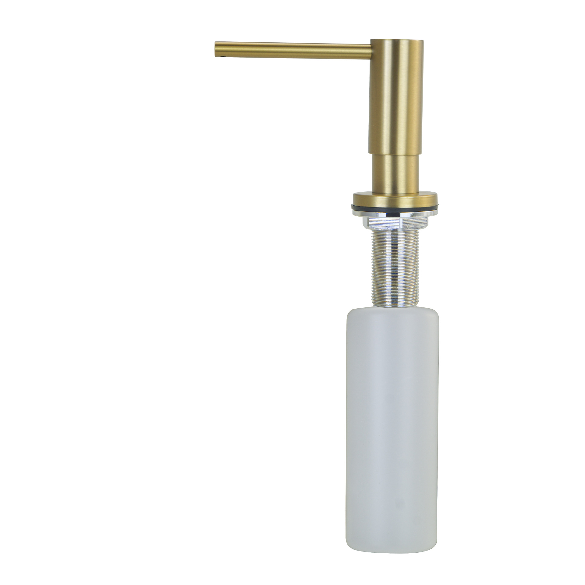 Transfronterizo 304 acero inoxidable prensado jabón dispensador de lavabo de cocina y baño incorporado dispensador de desinfectante de manos image 7