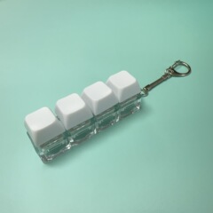 クロスボーダー一字型四ボタンは純色のボタンを押して軸を解凍します。
