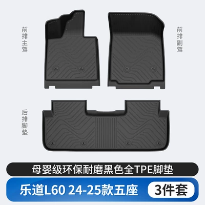 Suitable for Ledao L60 L80 L90 Special Vehicles, All-Weather Tpe Car Floor Mats, Trunk Mats, and Car Accessories (Modelə uyğun ayaqaltı) - ledao-l60-tpe-foot-pad-single-layer