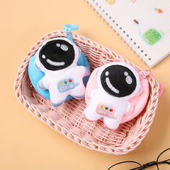 韓版鑰匙扣創意卡通太空人情侶背包掛飾 ins網紅耳機零錢收納包