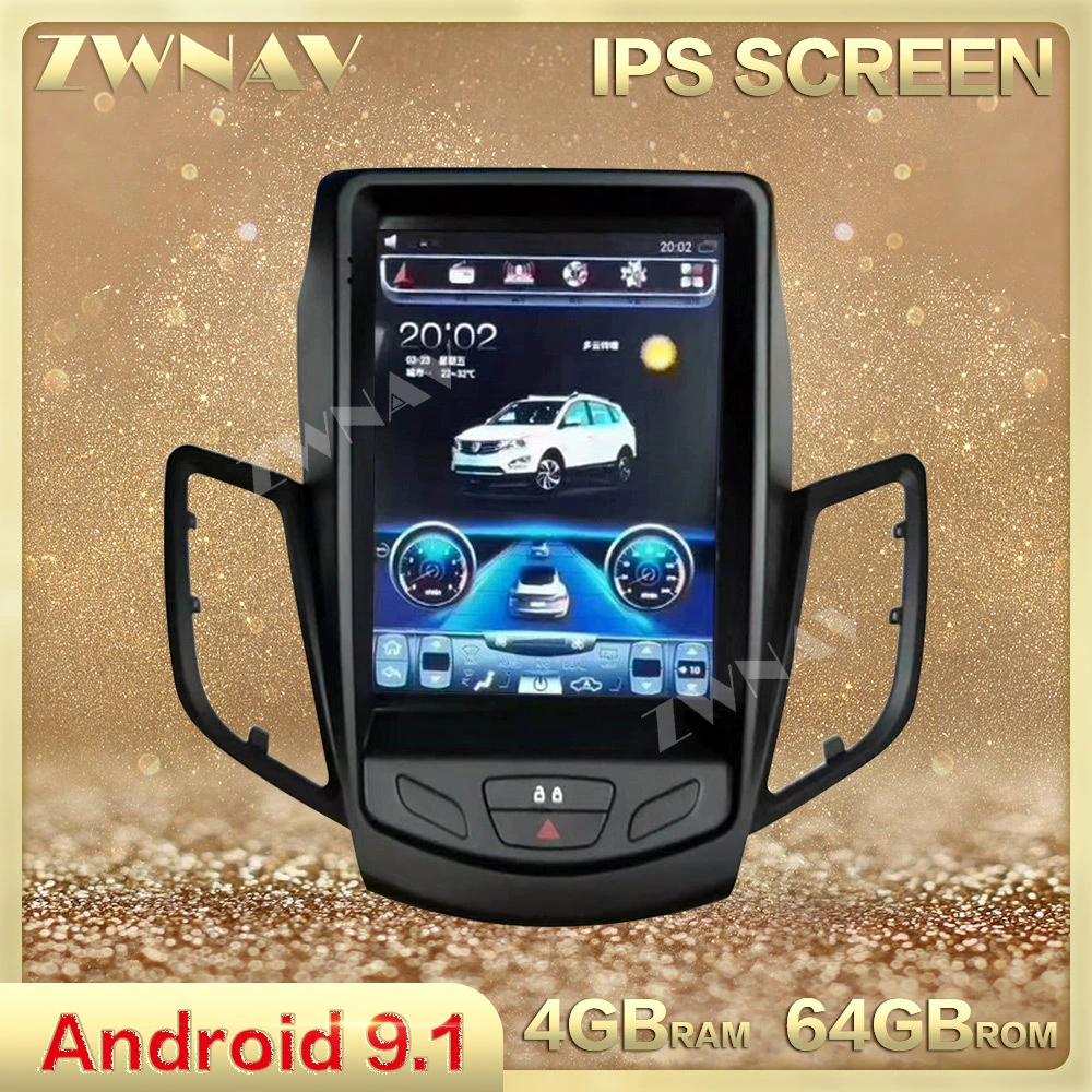 Подходит для Ford Carnival 2008-2016, Ford Fiesta 12.1-дюймовый Android навигатор с вертикальным экраном
