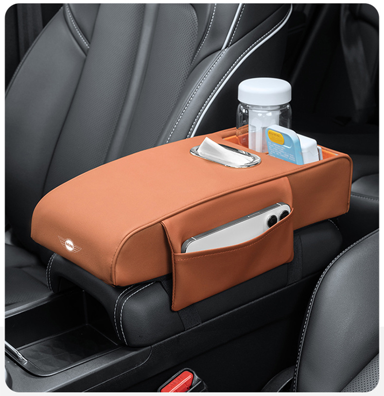 Suitable for BMW MINI with central control central armrest box storage box cooper F55F56F57 interior modification