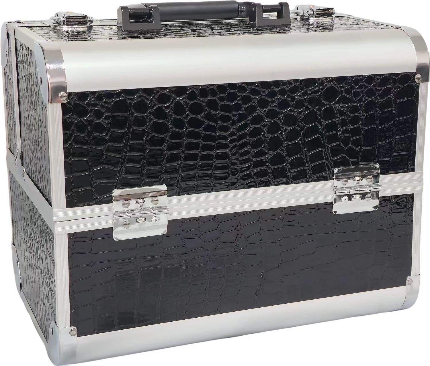 Caja de maquillaje multifuncional, maquillaje de gran capacidad, maquillaje de manicura, bolsa de maquillaje de almacenamiento portátil, especialista en maquillaje