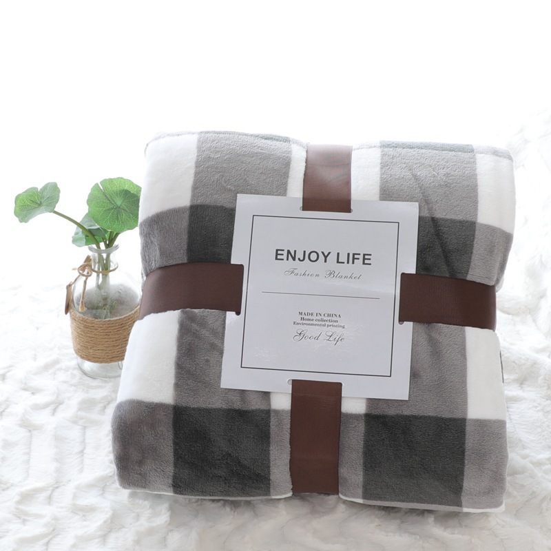 Flannel Throw Blanket Fleece Warm Winter Thermal Blanket Bed