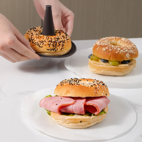 2024 New Baking Tools 6-Piece Set Bread Donut Silicone Mold Baking Cake Mousse Pudding Mold