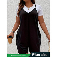 N 91814 Summer new plus size women's jumpsuit �ļ��¿����Ů