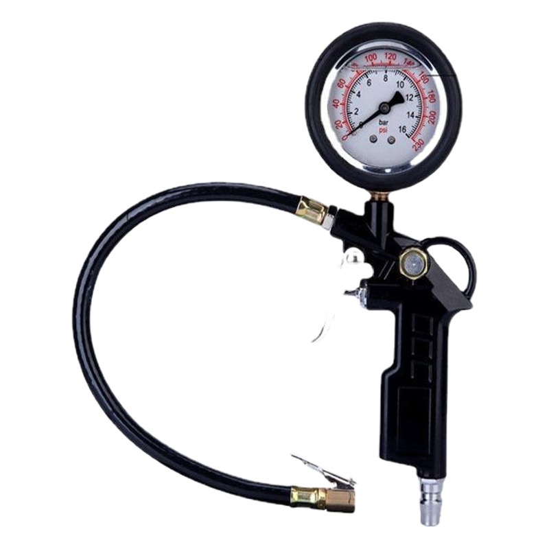 Fábrica Suministro directo de fábrica Pantalla digital medidor de presión de neumáticos pistola de inflado de neumáticos de coche medidor de presión de neumáticos detección de precisión pistola de presión de neumáticos