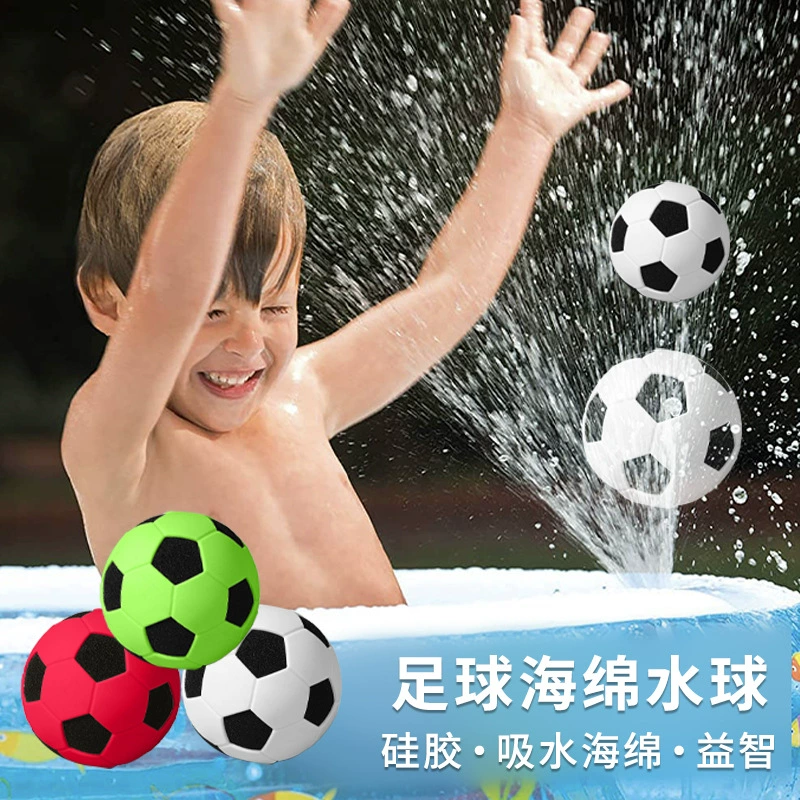 Дети играют в водном поло футбол водное поло быстро впитывает губку силиконовое водное поло повторное использование летом