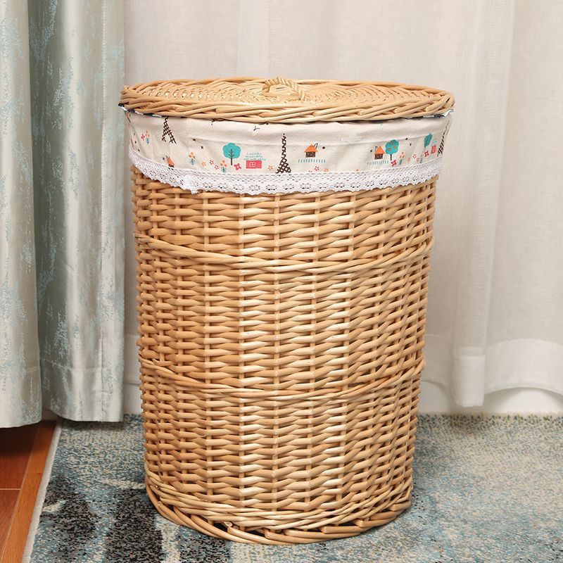 Cesta de almacenamiento de ropa sucia tejida de caña Cesta de ropa sucia Cesta de almacenamiento de ropa sucia