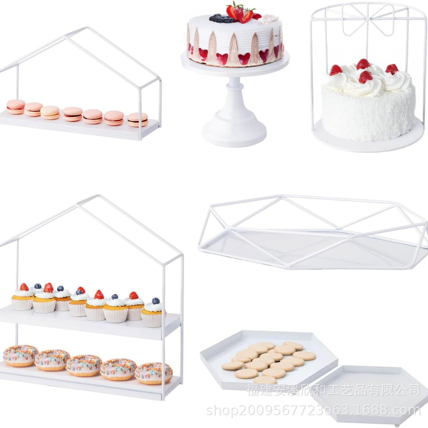 Tabla de postres de té de la tarde para platos de comedor estante de exhibición de almacenamiento estante de exhibición de bodas platos de refrigerio accesorios cosméticos adornos no