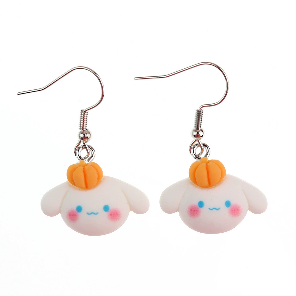 Cartoon cute headband, creative earrings, Japanese and Korean