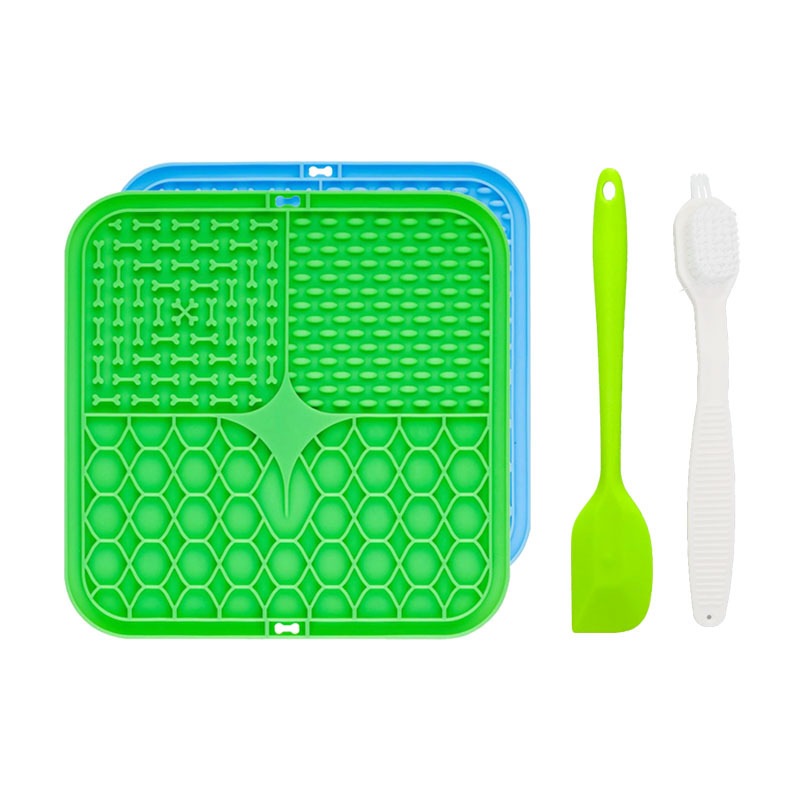 Ventas transfronterizas calientes de almohadillas de lamida de mascotas, tazón de comida lenta, almohadillas de lamida de Fengrong con ventosa, almohadillas de grado alimenticio anti-derramamiento