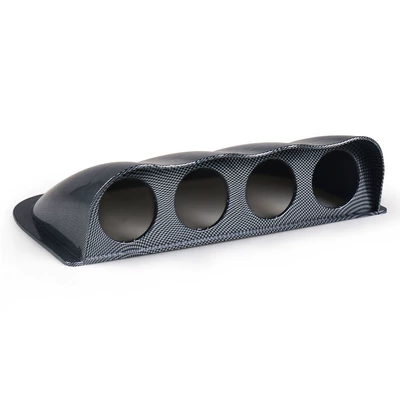 Panel Cover 2inch Black Carbon: automobile instrument - four-holes-carbon-pattern