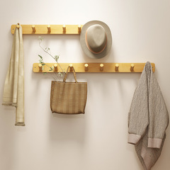 掛衣架牆上壁掛鑰匙包包掛鈎入戶玄關創意衣帽架臥室收納架免打孔