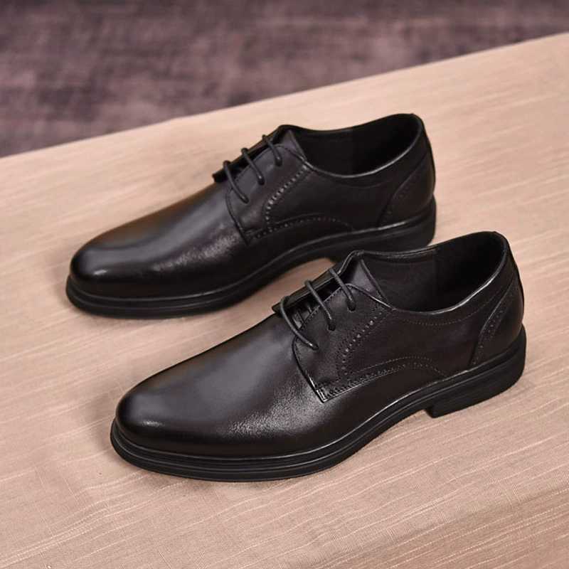 Footwear, men's autumn breathable classic suit jacket English style, wedding shoes for leisure for leather shoes, genuine leather, cowhide