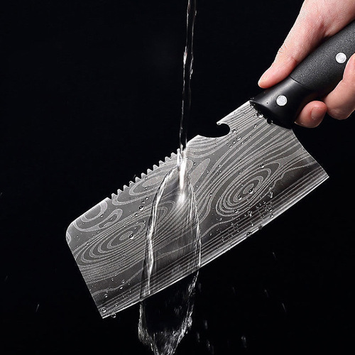 不锈钢菜刀厨房家用锋利切菜刀砍骨刀切片刀开酒瓶多功能刀
