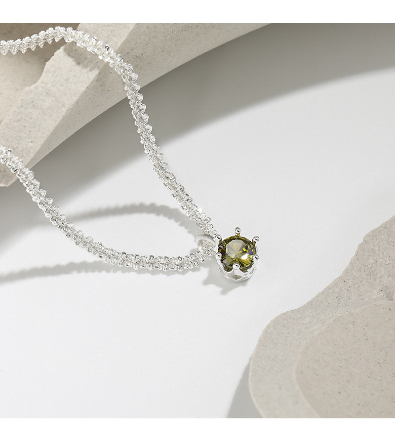 Simple Style Water Droplets Copper Plating Inlay Zircon Pendant Necklace 1 Piece