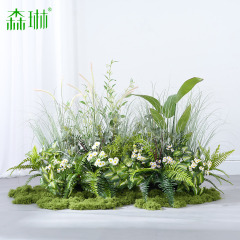 模造花造景造花緑植装飾室内ソフト装飾ショーウインドー景観葦草植物高級花芸
