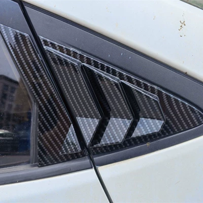 Şüşə kənarı xromları/moldingləri Rear Triangle Louver Carbon Fiber