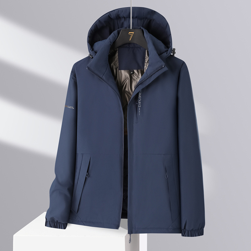 Chaqueta de Algodón con Capucha Unisex de Poliéster, Engrosada, para Uso Casual image 7