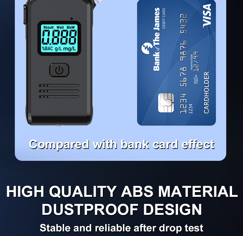 New Alcohol Tester Portable S+ Drunk Driving Special Alcohol Tester Home Air-Blown Personal Wine Tester
