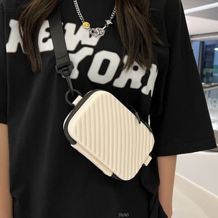 Box Bag Women's 2023 New Casual Shoulder Bag Trendy Brand Fashionable Small Square Bag Trendy Cool Men's Crossbody Bag