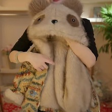 女童仿皮草2025外套新款冬装儿童冬季小女孩加厚棉衣宝宝洋气童装