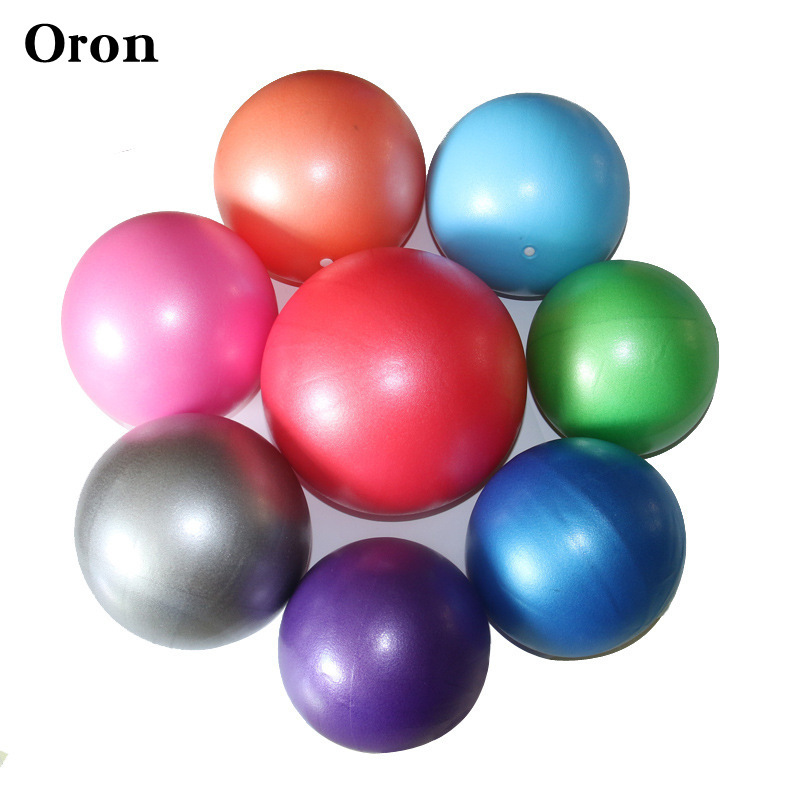 Pilates yoga ball straw ball pvc explosion-proof frosted 25cm mini ball gymnastics balance fitness hip ball