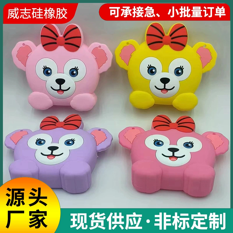 Интернет-знаменитость, детская силиконовая маленькая сумка, сумка через плечо в мультяшном стиле для девочек, сумка для аксессуаров вогнутой формы, милая сумка через плечо