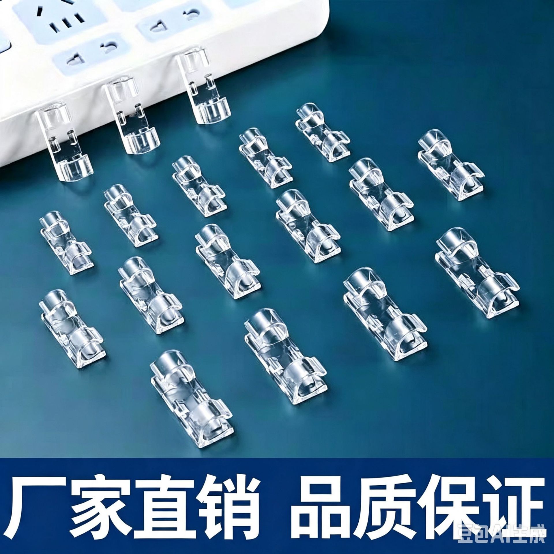 免打孔自粘线卡线扣固定扣网线电线固定线夹电缆整理线器线扣塑料