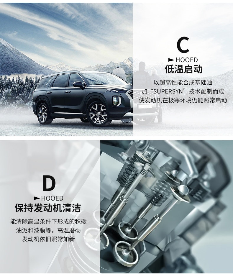Suitable for fully synthetic gasoline engine oil SN5W40 30, car engine lubricant SL, all-season car oil